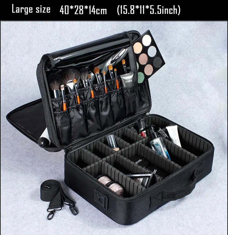 KIMLUD, 2023 New Makeup Cosmetic Case Waterproof Oxford Cloth Large Capacity Travel Storage Bag Tattoo Beautician Suitcases, KIMLUD Womens Clothes