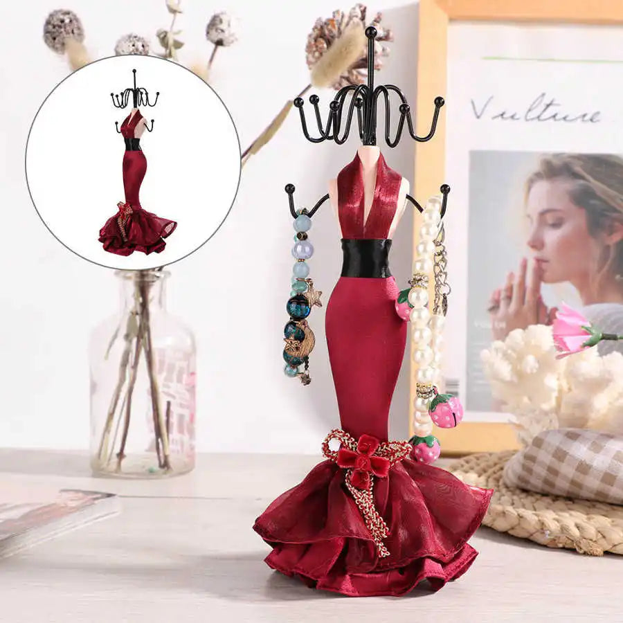 Unique Jewelry Holder Display Stand Resin Crafts Home Decoration Necklace Earring Bracelet Organizer Storage Rack for Gift