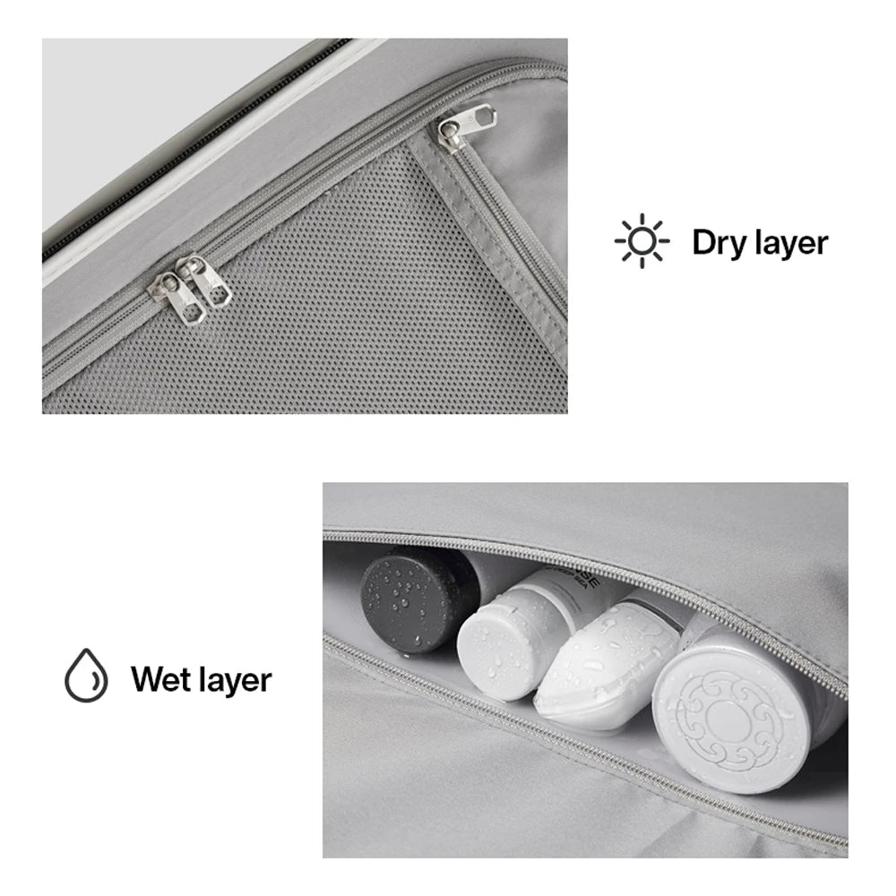 Mixi Wide Handle Travel Luggage Suitcase Rolling Spinner Wheels Hardside PC TSA Lock 20 24 Inch Unisex M9276