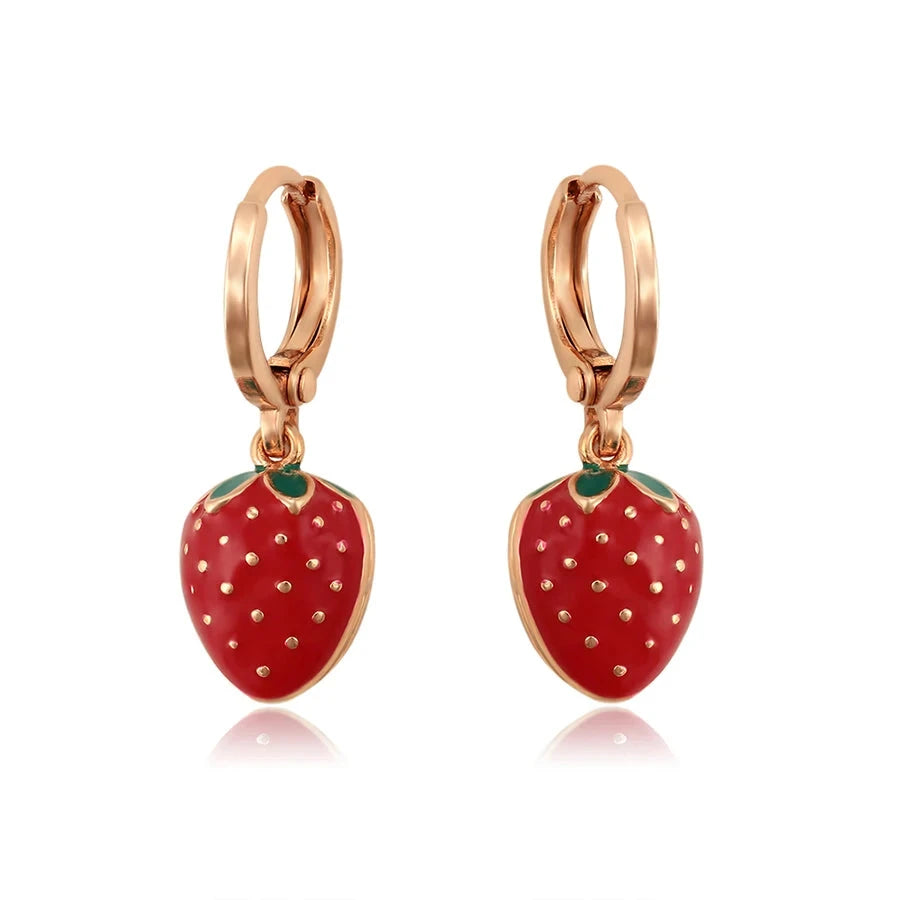 Xuping Jewelry Fashion Fruit Серьги  Design Elegant Fashion Huggies Earring of Charm Lovely Style for Women Girl  A00889023