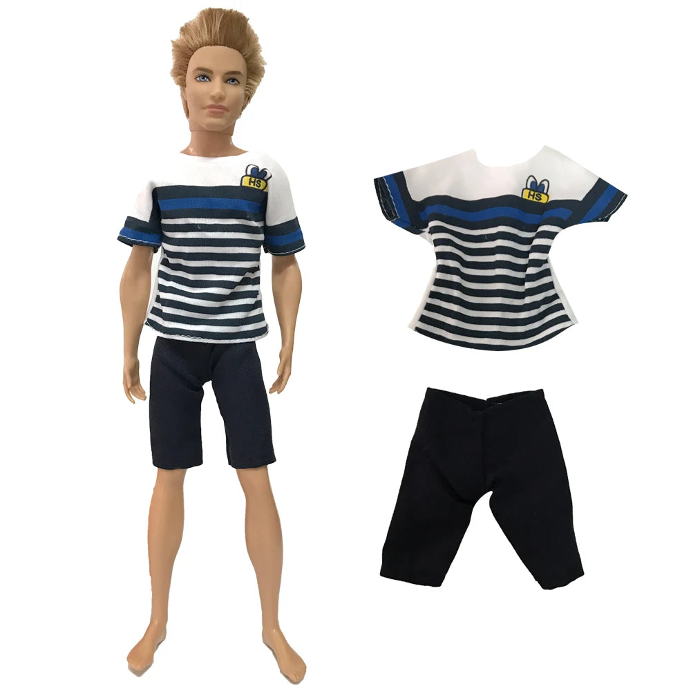 KIMLUD, NK Mix Prince Ken Doll Clothes Fashion Suit Cool Outfit For Barbie Boy KEN Doll Accessories Presents Baby  Gift  DIY Toys  JJ, Not Include Doll V, KIMLUD APPAREL - Womens Clothes