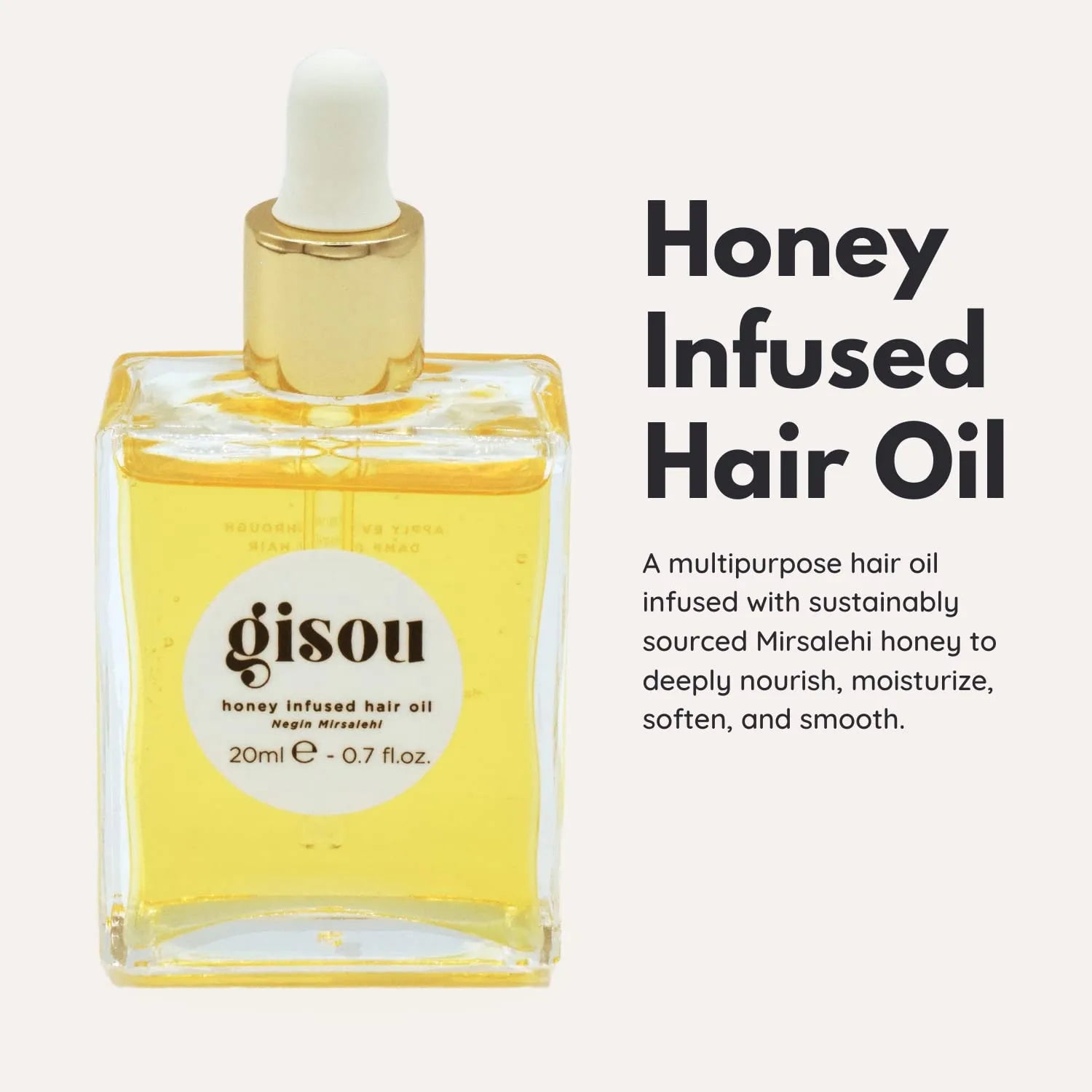 Cost-effective Honey Infused Hair Oil Travel Size Enriched With Mirsalehi Honey To Deeply Nourish & Moisturize Hair 20ml