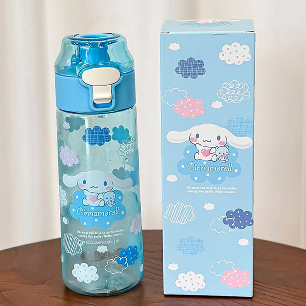 KIMLUD, MINISO 550ML Bottle Water Sanrio Anime My Melody Portable Drinking Cup With Kuromi Outdoor Sports Fitness Travel Water Bottle, KIMLUD Womens Clothes