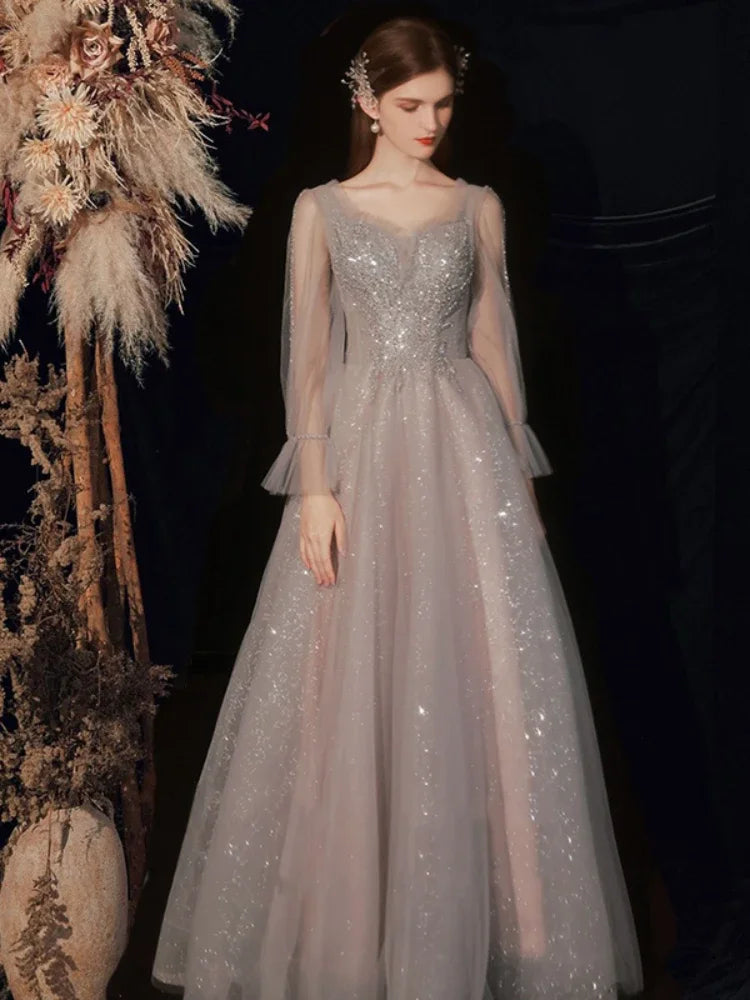 Long Evening Dresses Luxury 2025 Summer Dress for Women Elegant Gown Robe Formal Party Customized Prom Occasion Wedding