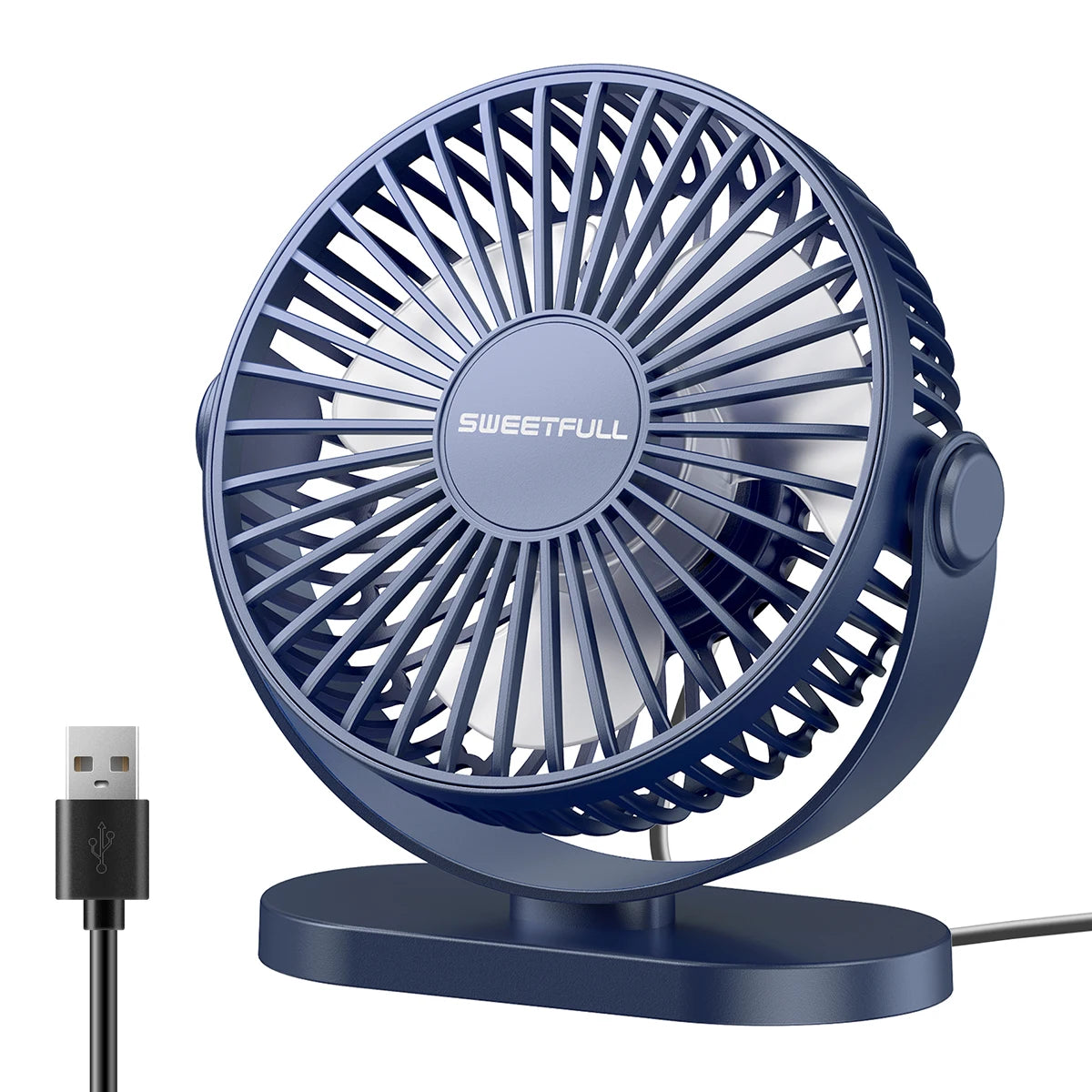 Mini USB Desktop Fan Portable Hook up Fan Desktop Office USB Quiet Cooling Fans Three Speed Adjustment Suitable For Home Office