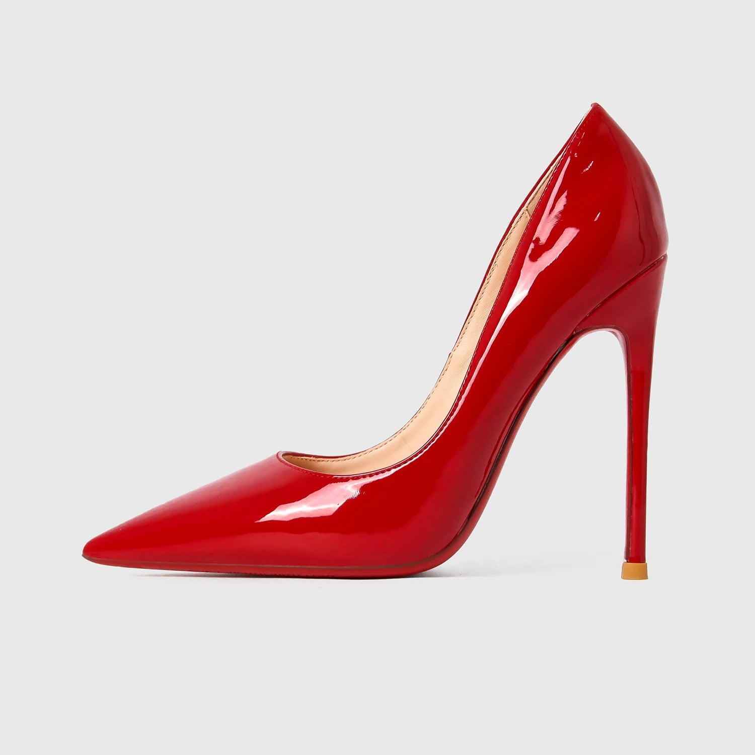 KIMLUD, Shoes Woman 2024 Trend Luxury Shoes For Women Brand Pumps Red Shiny Bottom Pointed Toe High Heels Party Elegant Ladies Shoe 2025, Red 10cm / 43 / CHINA, KIMLUD APPAREL - Womens Clothes