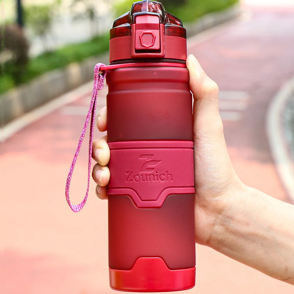 KIMLUD, 1000ML Water Bottles Protein Shaker Large Capacity Portable Plastic Sport Drinking Bottle Tritan BPA Free With Filter Screen, Dark Red / 500ml, KIMLUD APPAREL - Womens Clothes