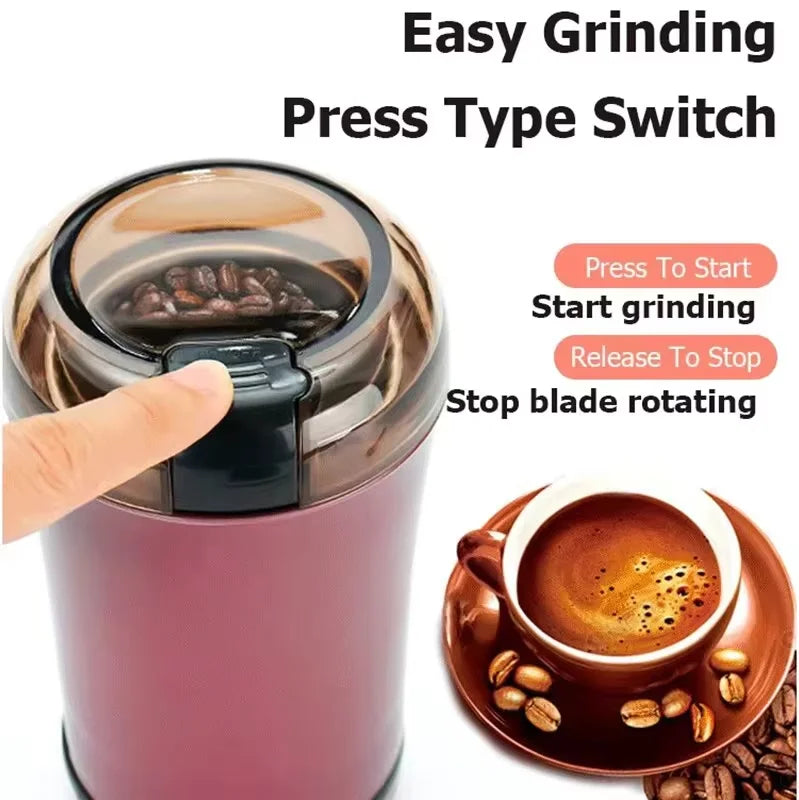 Coffee Grinder Stainless Steel Nuts Beans Grains Mill Herbs Electric Grinding Machine Multifunctional Coffee Bean Grinding NEW