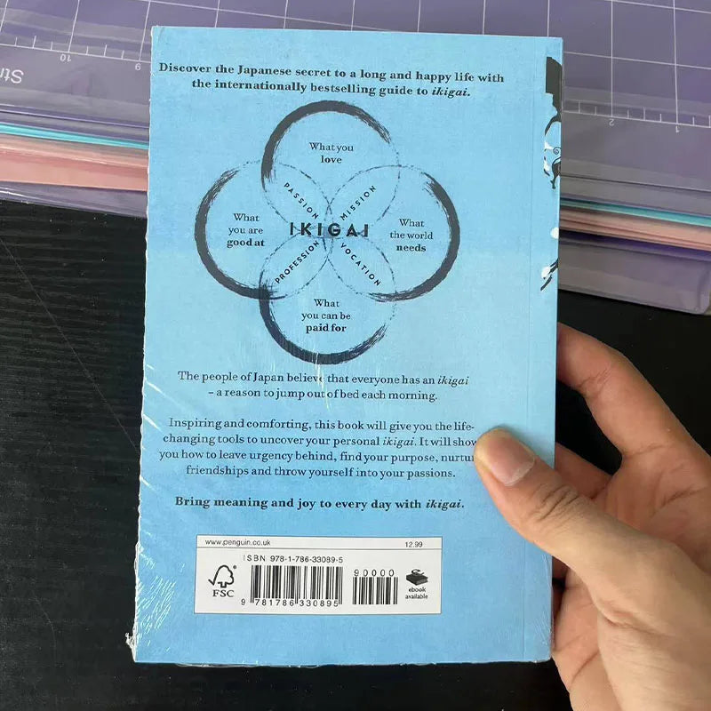 Ikigai The Japanese Secret Philosophy for A Happy Healthy By Hector Garcia Book Rebuilding Happiness + A Book about Hope Fiction - KIMLUD