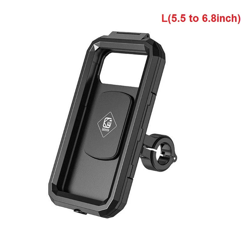 Waterproof Phone Case Bike Motorcycle Handlebar Rear View Mirror 3 to 6.8" Cellphone Mount Bag Motorbike Scooter Phone Stand - KIMLUD