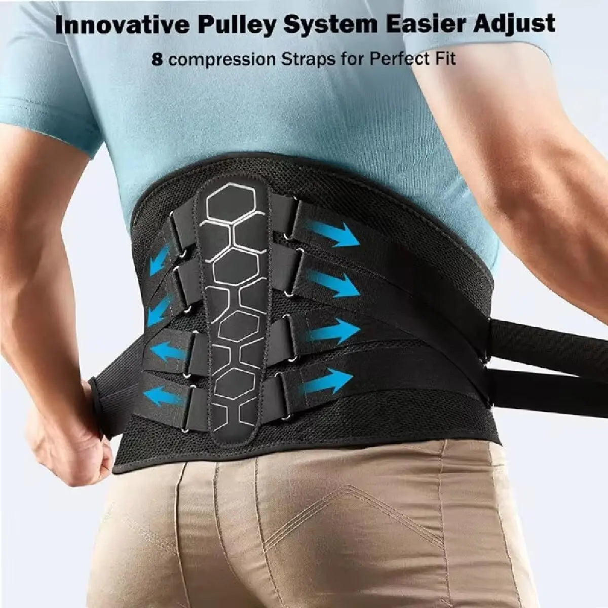 KIMLUD, Sports Belts Lower Back Brace Lumbar Support Belts Ergonomic Design Suitable for Herniated Discs Sciatica for Men&Women, KIMLUD Womens Clothes