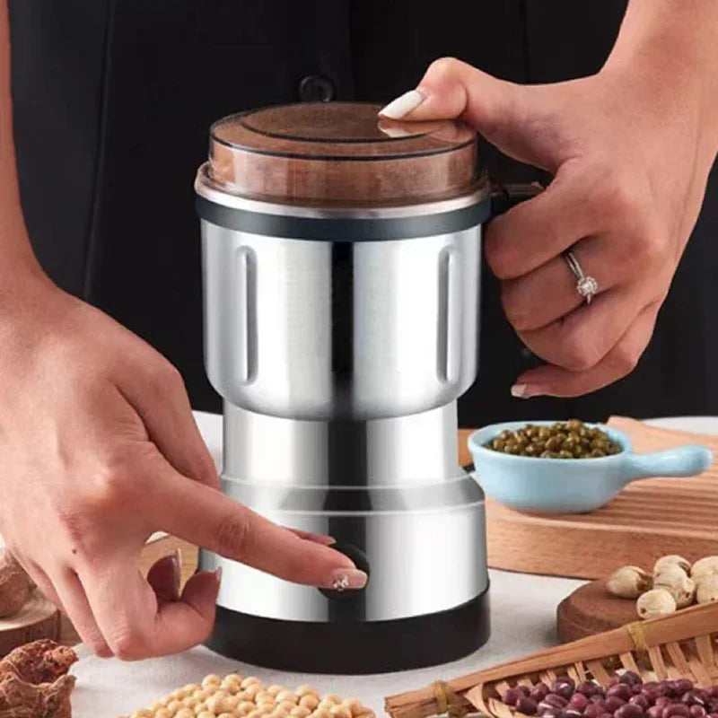 220V Multifunction Coffee Grinder Stainless Steel Blade Electric Herbs Beans Mill Spices Nuts Grains Cafe Bean Grinding Machine