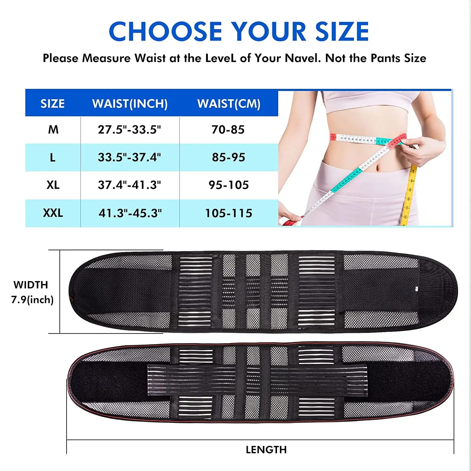 KIMLUD, Lumbar Support Waist Belt Back Brace Health Therapy Breathable Back Spine Support Corset for Disc Herniation Pain Relief, KIMLUD Womens Clothes