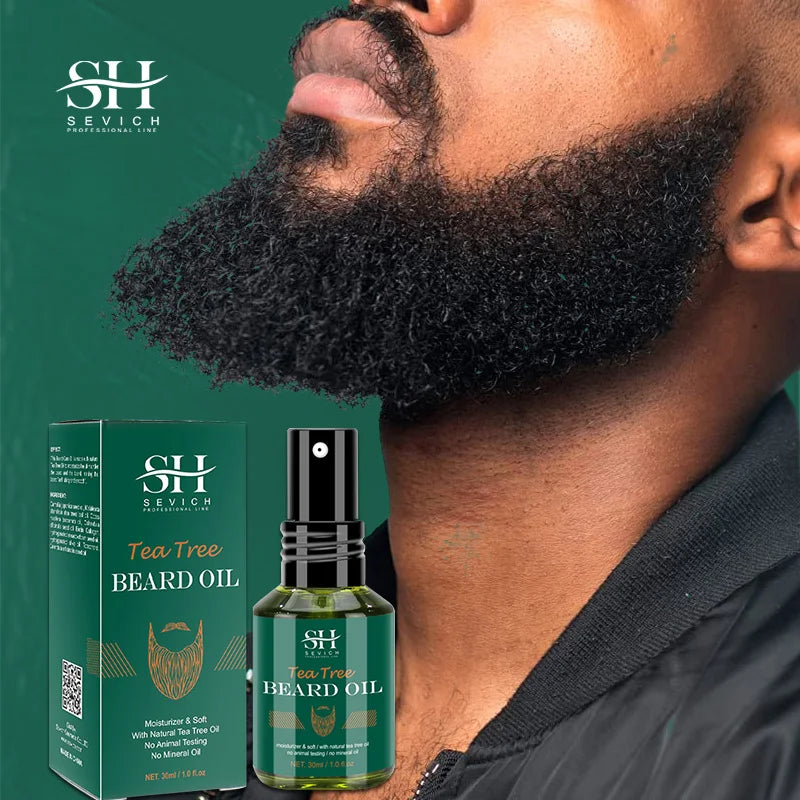 2023 Beard Growth Kit For Men Nourishing Moisturizing Moustache Growth Enhancer Oil Tea Tree Anti Hair Loss Shampoo Beard Care