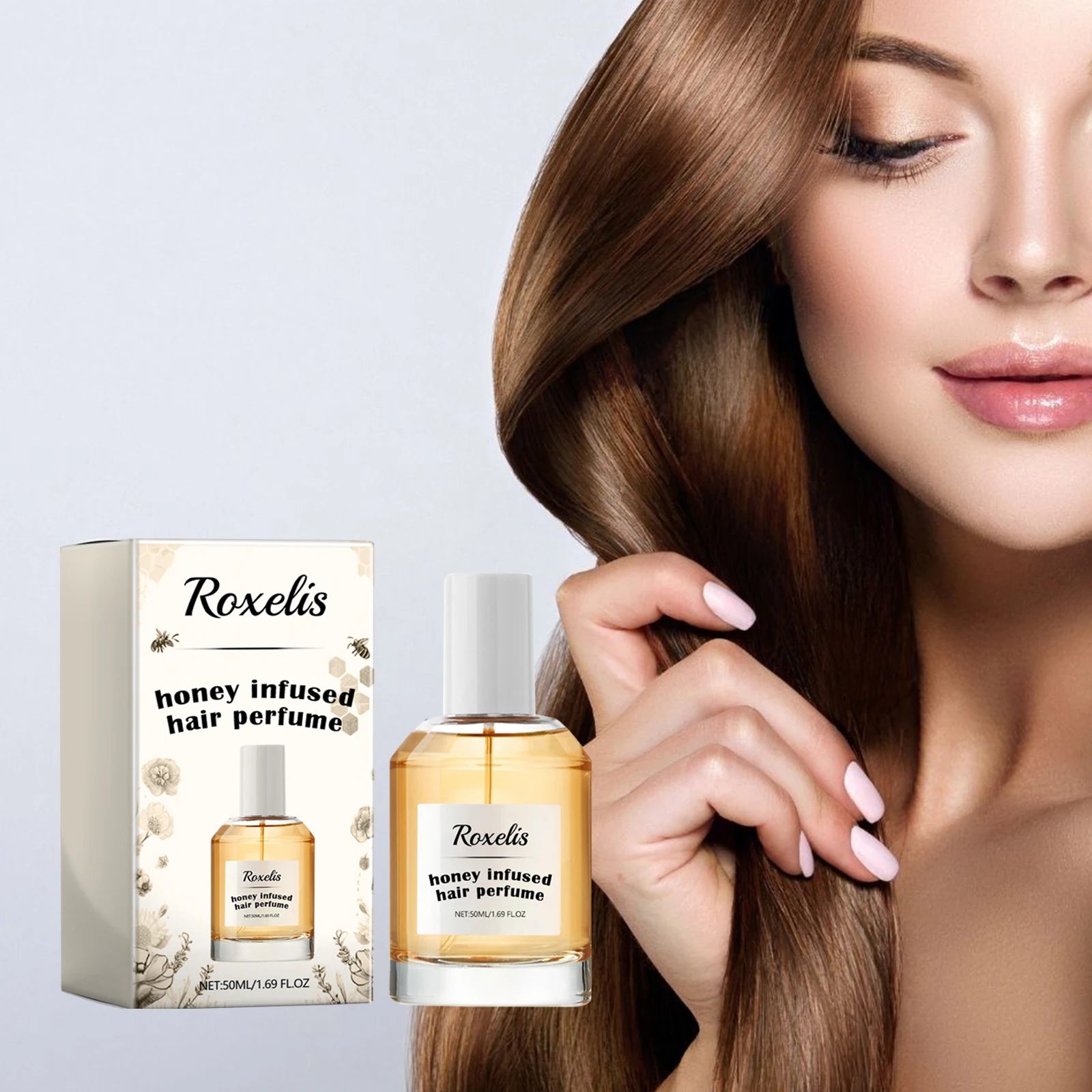 KIMLUD, Roxelis Honey Hair Care Perfume Hair Care Fragrance Nourish and Repair Dry and Coarse Hair Moisturizing Perfume 1.69 oz, KIMLUD Womens Clothes