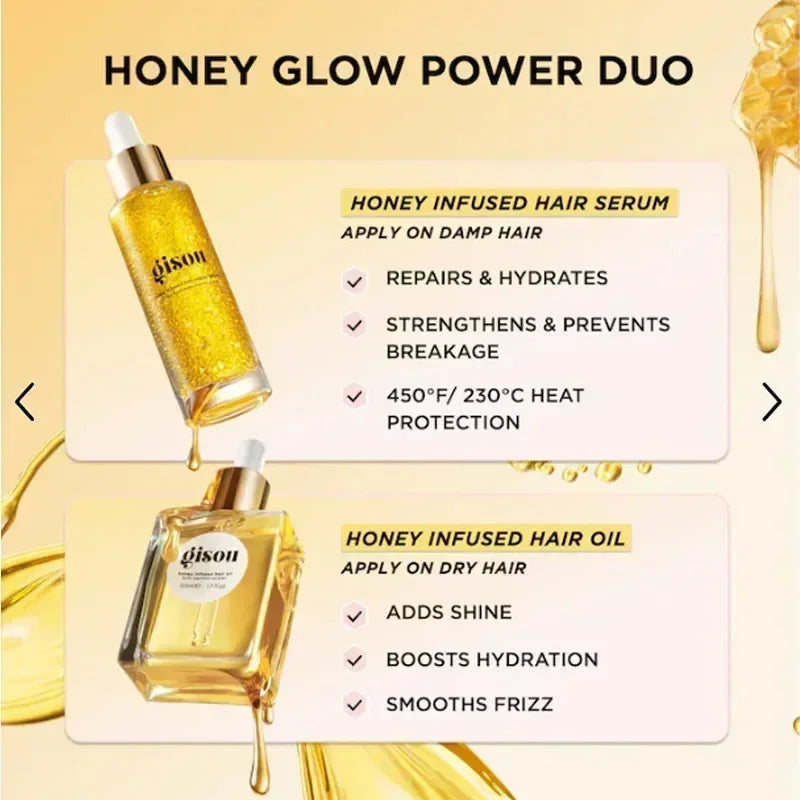 Honey Infused Hair Care Oil Improve Dry Restless Hair Care Flexibility Long Lasting Fragrance Retention Hair Conditioner 20ml