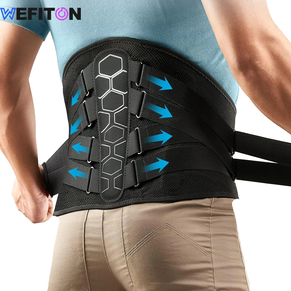 KIMLUD, Back Brace for Lower Back Pain Women/Men,Back Support for Heavy Lifting with Ergonomic Lumbar Pad,Breathable Lumbar Support Belt, KIMLUD Womens Clothes