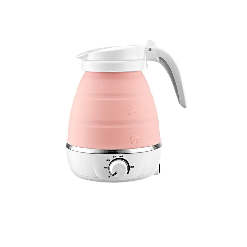 Foldable And Portable Teapot Water Heater 0.6L 600W Electric Kettle For Travel And Home Tea Pot Water Kettle Silica Gel