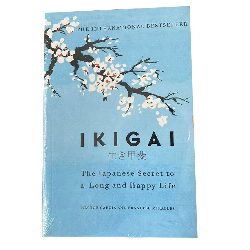 Ikigai The Japanese Secret Philosophy for A Happy Healthy By Hector Garcia Book Rebuilding Happiness + A Book about Hope Fiction - KIMLUD