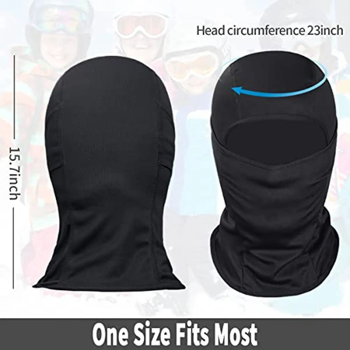 2024 Balaclava Face Mask for Men Women Full Breathable Cycling Ski Face Mask Hood Tactical Snow Motorcycle Running Cold Weather