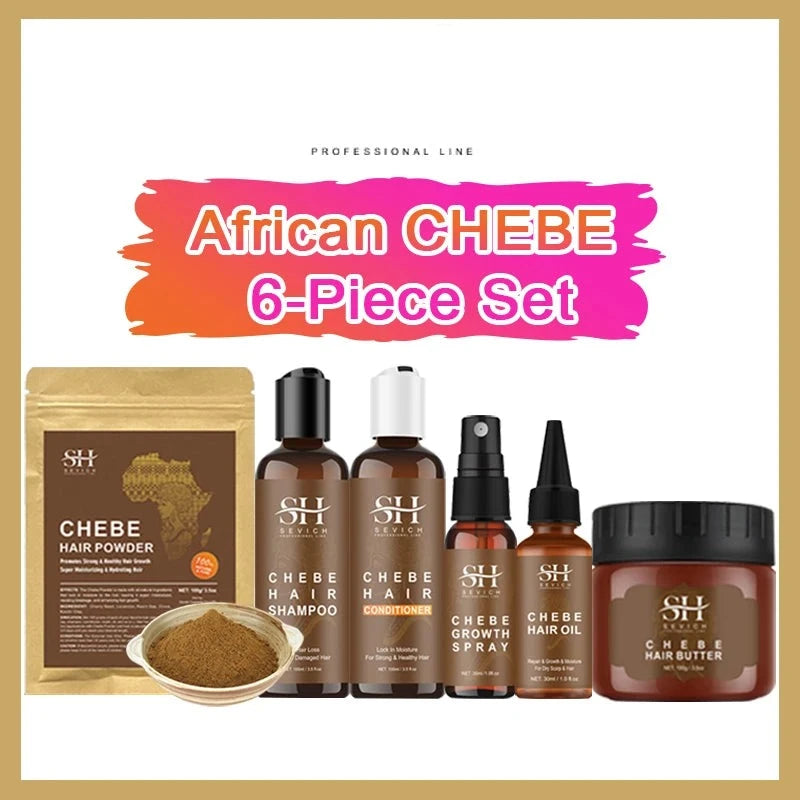 KIMLUD, 100% Chebe Set Fast Hair Growth Set Chebe Oil Traction Alopecia Anti Break Loss Chebe Powder Africa Chad Hair Loss Treatmen, chebe 6pcs / france, KIMLUD APPAREL - Womens Clothes