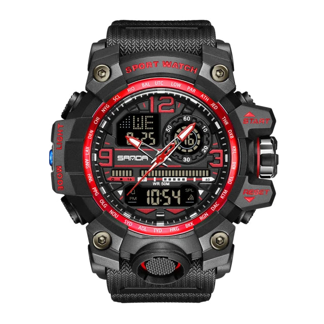 SANDA Brand G- Style Military Watch Men Digital Shock Sports Watches For Man Waterproof Electronic Wristwatch Mens 2024 Relogios