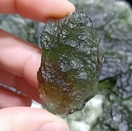 Moldavite Natural Czech Meteorite Impact Glass Rough Stone Crystal Energy Stone