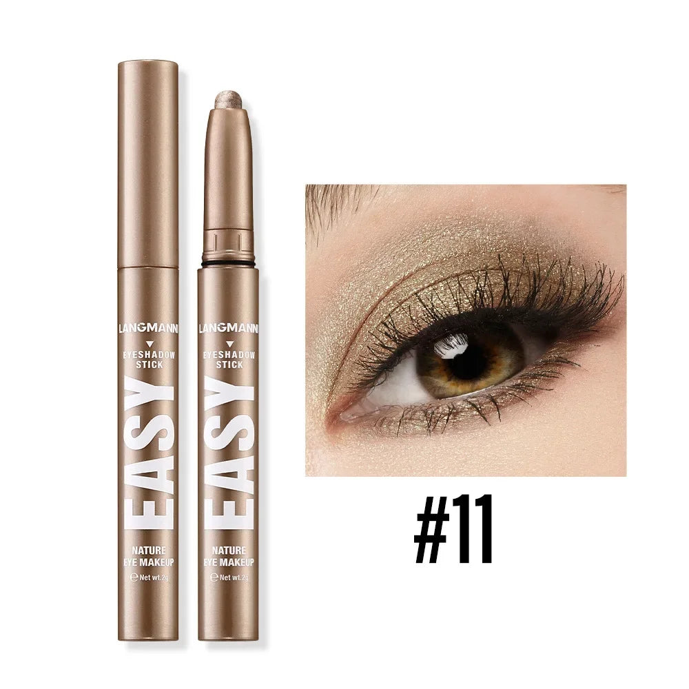 KIMLUD, Smoke Rose Eyeshadow Pencil Glitter High-gloss Silkworm Liner Pen Highlighter Bronze Shimmer Matte Eye Shadow Stick Makeup, 11, KIMLUD APPAREL - Womens Clothes