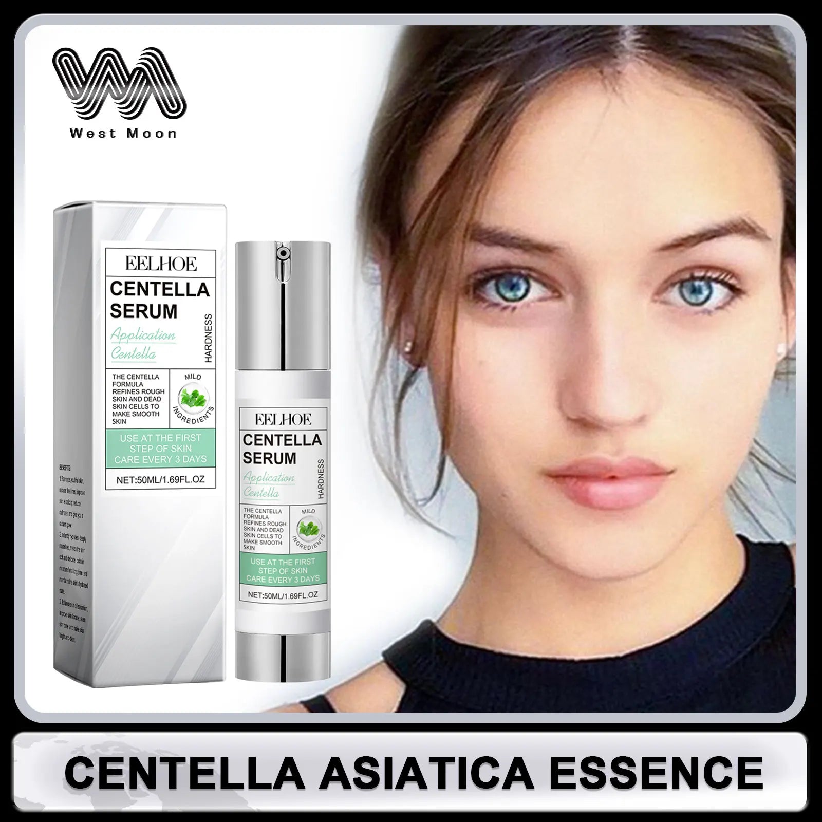 Centella Serum Rejuvenating Brightening Facial Skin Pores Repair Redness Moisturizing Calming Essence Korean Skin Care Products