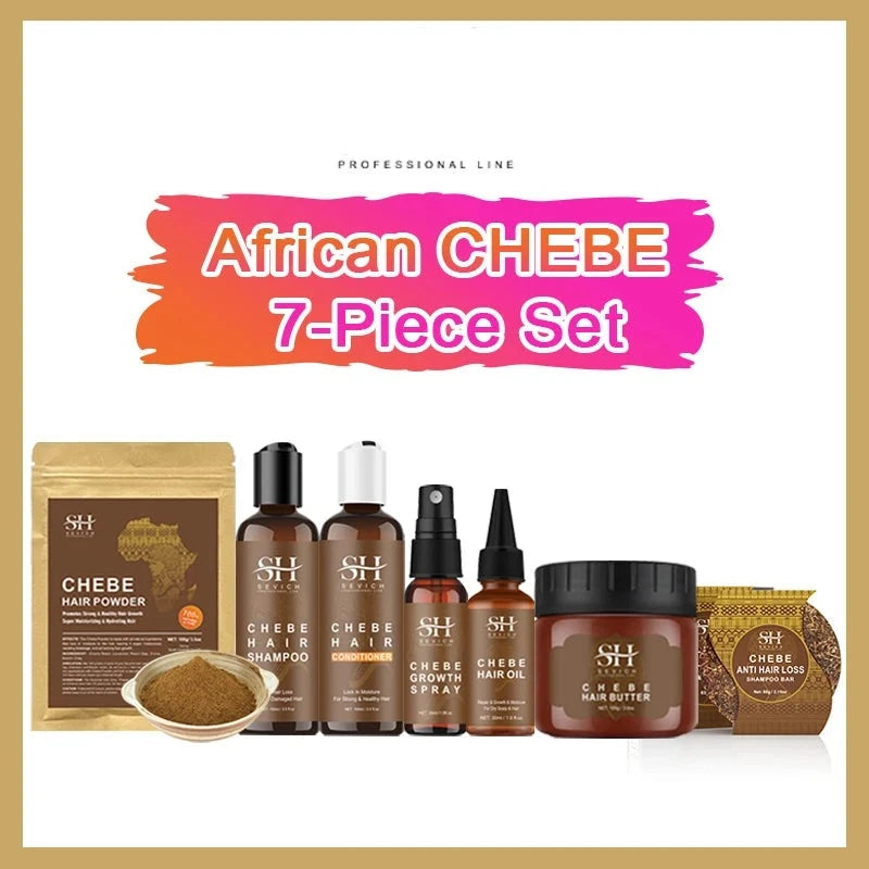 KIMLUD, 100% Chebe Set Fast Hair Growth Set Chebe Oil Traction Alopecia Anti Break Loss Chebe Powder Africa Chad Hair Loss Treatmen, chebe 7pcs / france, KIMLUD APPAREL - Womens Clothes