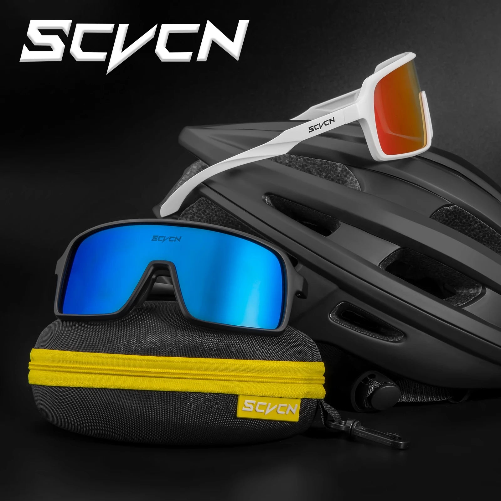 SCVCN Photochromic Cycling Sunglasses Outdoor Sports Running Goggles for Men Women MTB Bicycle Glasses UV400 Bike Cycle Eyewear