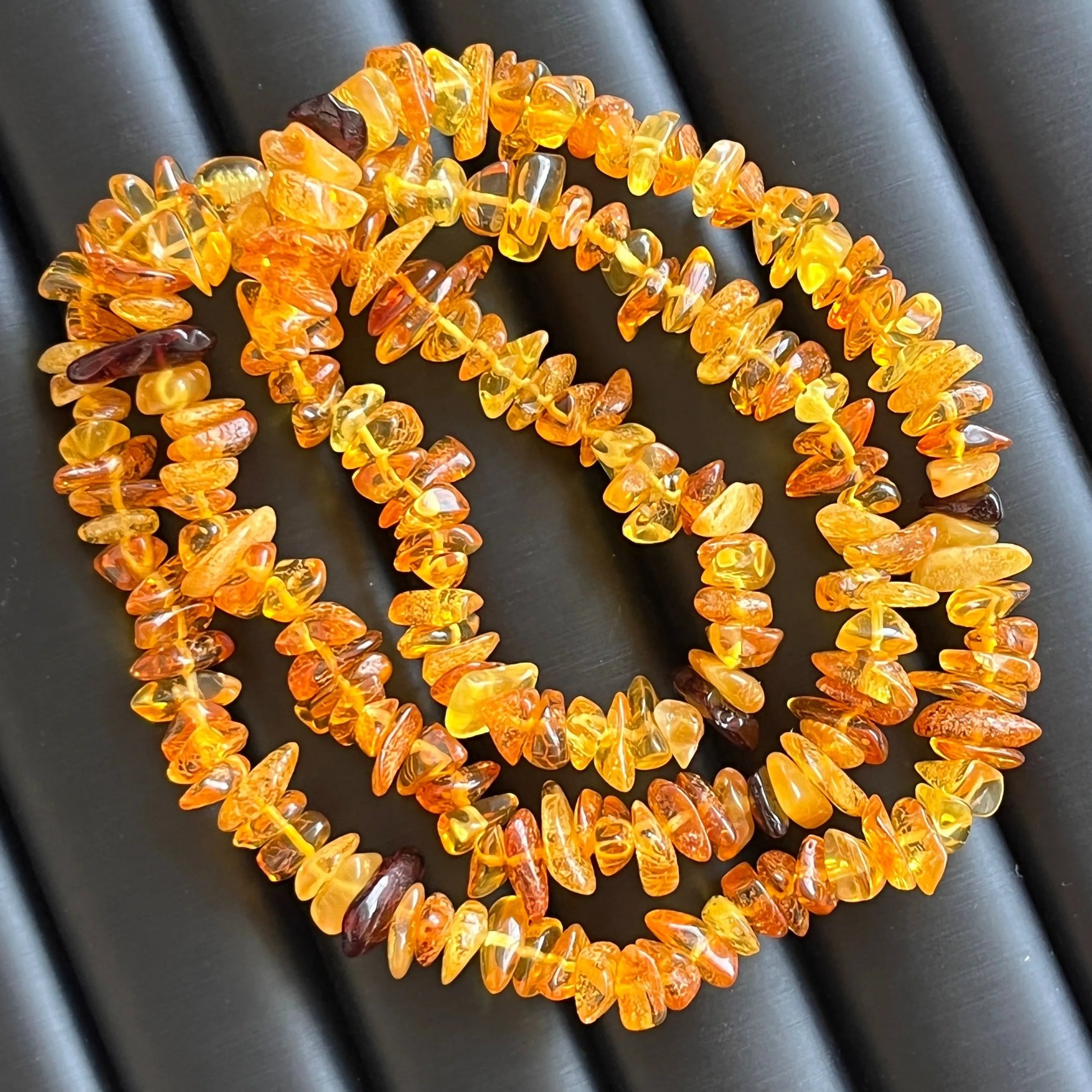 Natural Amber Necklaces Men Women Healing Gemstone Fine Jewelry Genuine Baltic Amber Raw Stone Beaded Necklace Sweater Chain