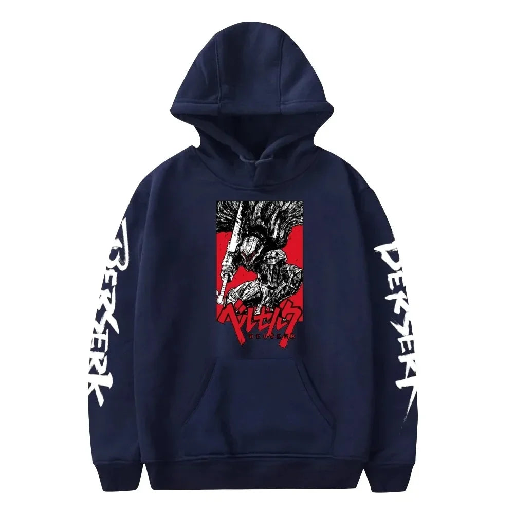 Anime Berserk Hoodie Sweatshirt Mulheres Homens Manga Longa Moda Pullover Roupas 2024