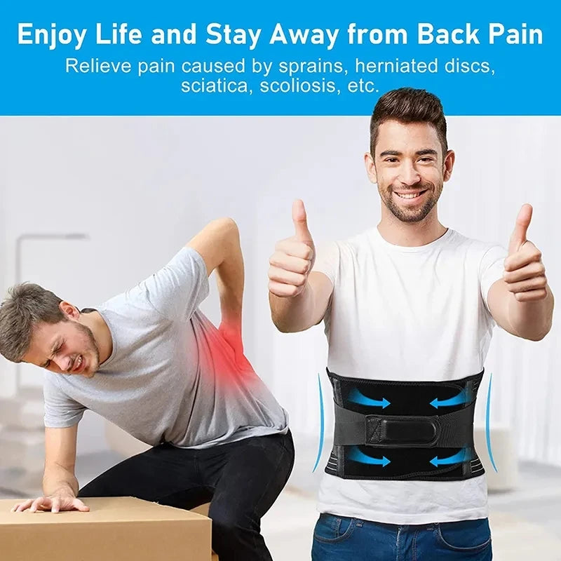 KIMLUD, Adjustable Lumbar Support Belt Double Pull Back Waist Orthopedic Corset Spine Decompression Back Pain Relief Tighten The Abdomen, KIMLUD Womens Clothes