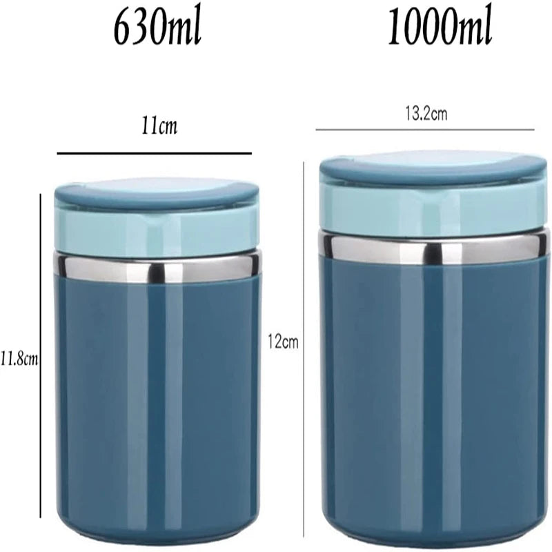 KIMLUD, Soup Thermos Food Jar Insulated Lunch Container Bento Box for Cold Hot Food Food Flask Stainless Steel Lunch Box With Handle, KIMLUD Womens Clothes