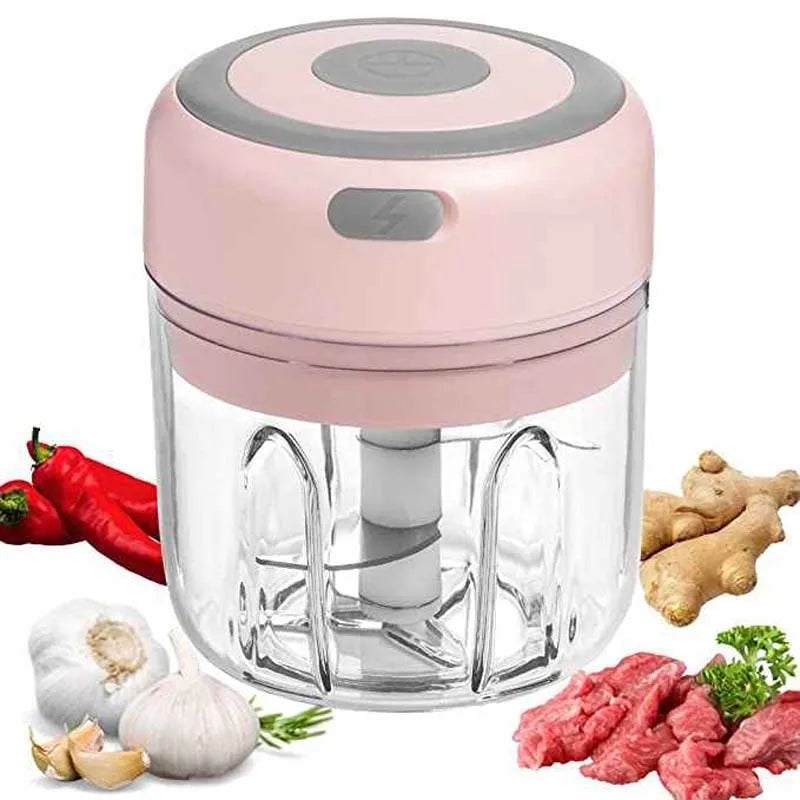 Grinder Household Rechargeable Multifunction Meat Vegetable Garlic And Ginger Crusher Mini Cordless Food Electric Grinder