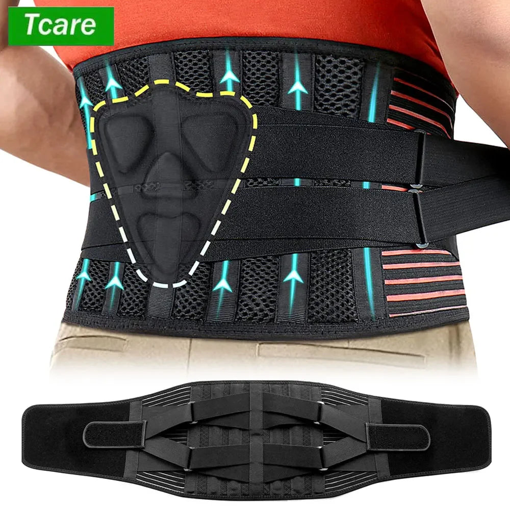 Back Brace for Lower Back Pain,Lumbar Support for Heavy Lifting Men Women,Breathable Waist Support Relief Sciatica,Herniated Dis - KIMLUD