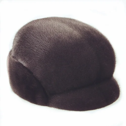 2024 Winter Unisex Top Real Mink Fur Bomber Hat Male Genuine Marten Head Warm Black/Brown Caps Best Gift For parent Gorras - KIMLUD