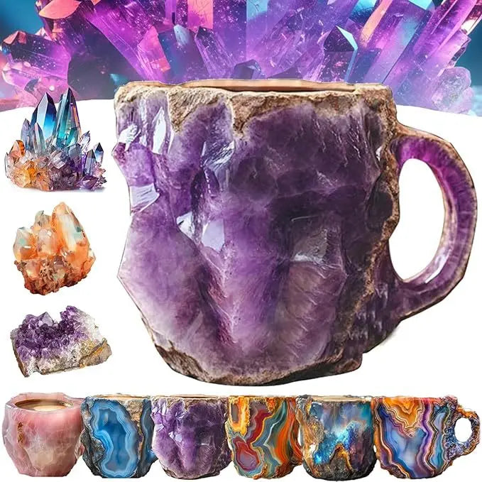 KIMLUD, Popular Creative Mineral Crystal Coffee Mugsmake Mug Crystal Coffee Mug High Face Value Household Goods High-Grade Water Cup, HX214, KIMLUD APPAREL - Womens Clothes