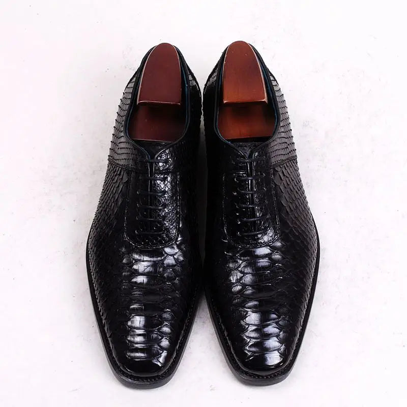 cie Handmade Goodyear Welted Python Leather Men Shoe Breathable Leather Bottom Outsole