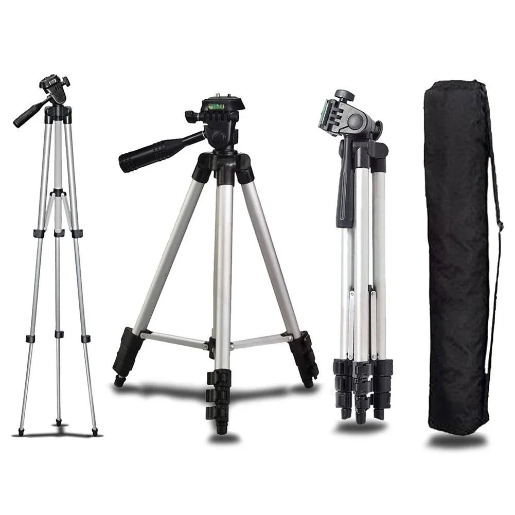 WF-3110A Phone Tripod Stand 40inch Universal Phone Camera Tripod for iPhone Samsung Canon Nikon DSLR SLR Aluminum Travel Tripod