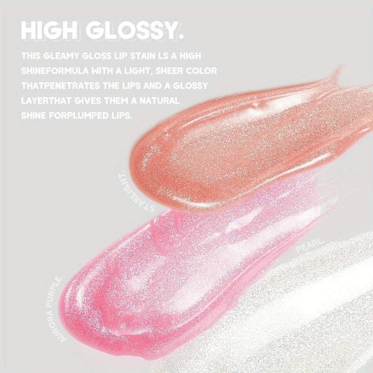 Moisturizing And Lip Lacquer Sparkling Lip Gel Lip Gloss Shiny And Glittery Glass Lips Daily Makeup Water Glossy Lip Color