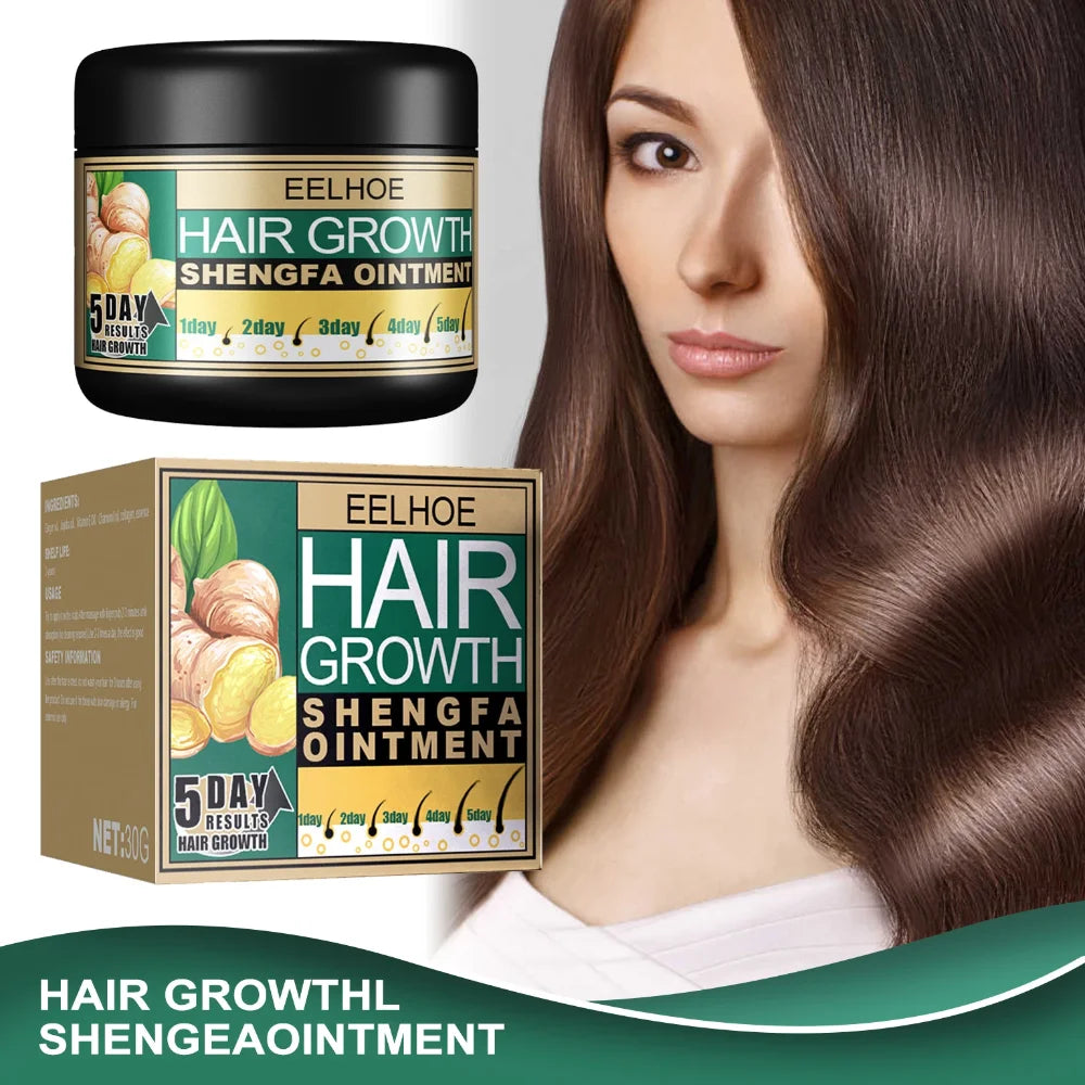 30g Ginger Hair Care Cream To Promote Hair Growth Relieving Hair Loss Scalp Massage Stimulate Hair Follicle Smoothing Care