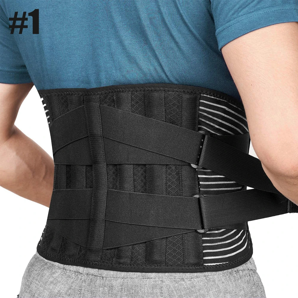 KIMLUD, Back Brace for Lower Back Pain Women Men with Removable Lumbar Pad,Lumbar Support Belt for Heavy Lifting Work,Back Support Belt, 1 / XL, KIMLUD APPAREL - Womens Clothes