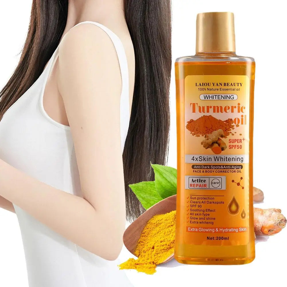 Turmeric Essential Oil For Face & Body Moisturizing Hydrating Natural Essential Oil Face Care Smoothing Skin Care 200ml