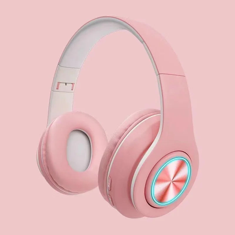 Wireless Bluetooth Headset Foldable Headphones HiFi Stereo Earphone With Mic Support SD Card FM For Xiaomi Iphone Sumsamg Phone