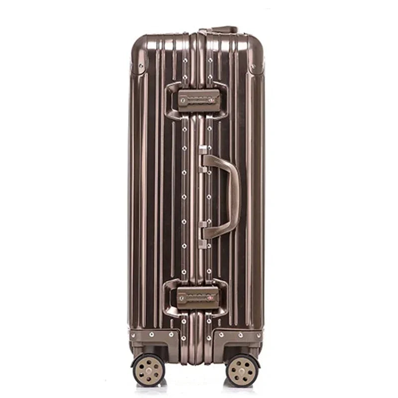 New Fashion Case 20“24''26''29 Inch Aluminum Suitcase Alloy Trolley Case Universal Luggage Men Women's Travel Offers With Wheels