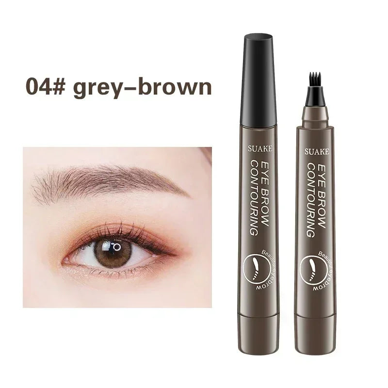 KIMLUD, 4 Point Eyebrow Pencil Maquillajes Para Mujer Waterproof Liquid Eyebrow Pen Makeup Long Lasting Cosmetic Microblade Brow Pencil, 04, KIMLUD Womens Clothes