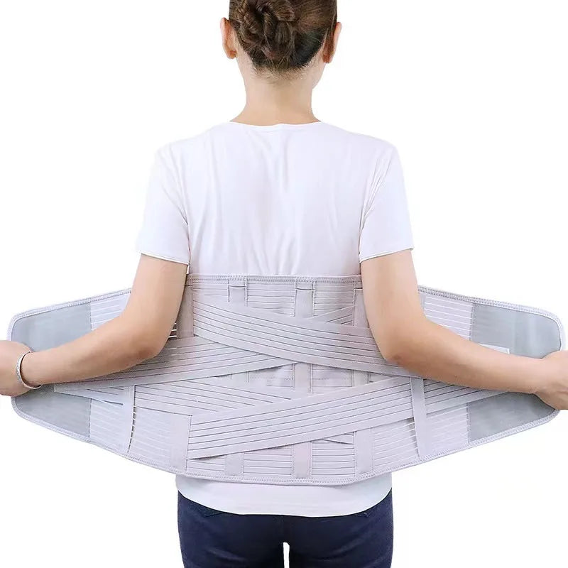 Back Support Belt For Back Pain Lumbar Support Waist Brace Waist Support Corset Trimming Belly Fat and Slim Waist - KIMLUD