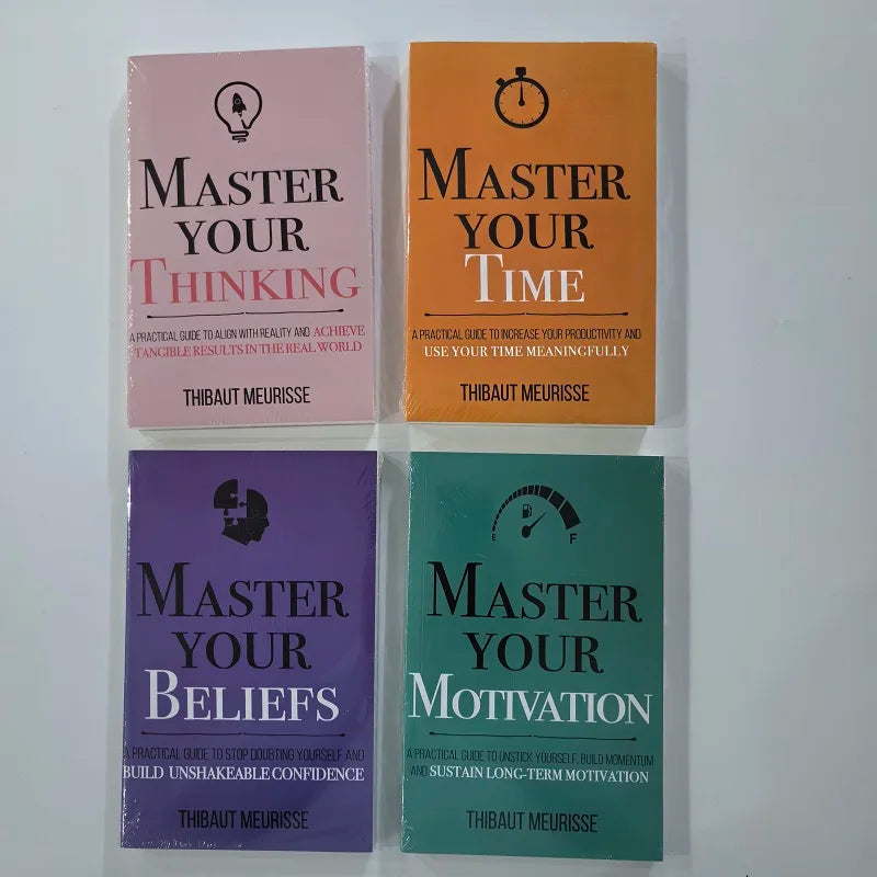 Master Your Thinking, Time,Beliefs,Motivation,English Original Novel By Thibaut Meurisse Better Manage Your Feelings Book